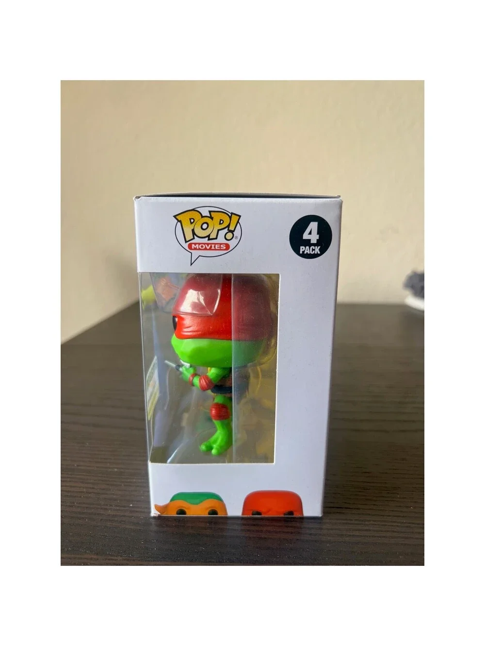 EXCLUSIVE GLOW Teenage Mutant Ninja Turtles Mayhem Funko Pop 4-Pack Michelangelo